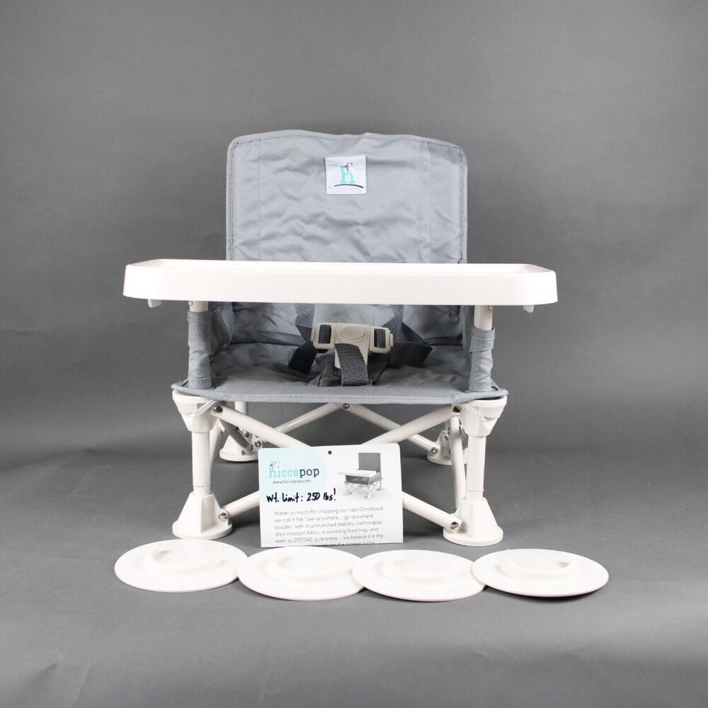 Hiccapop AS IS MISSING SEAT STRAPS On The Go Anywhere Booster Seat High Chair - Picture 15 of 16